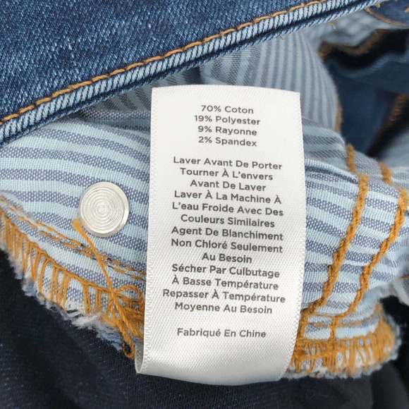 Talbots Flawless Jeggings High Rise Ankle Cut Dark Wash Size 12 - Picture 8 of 8